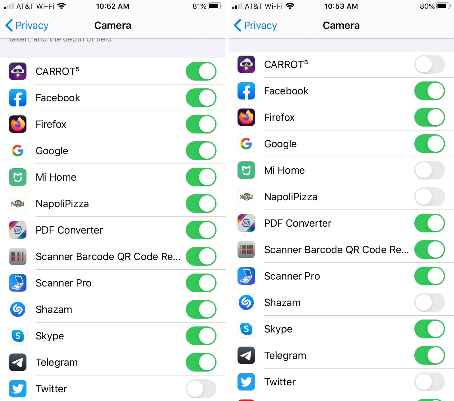 iphone privacy security settings