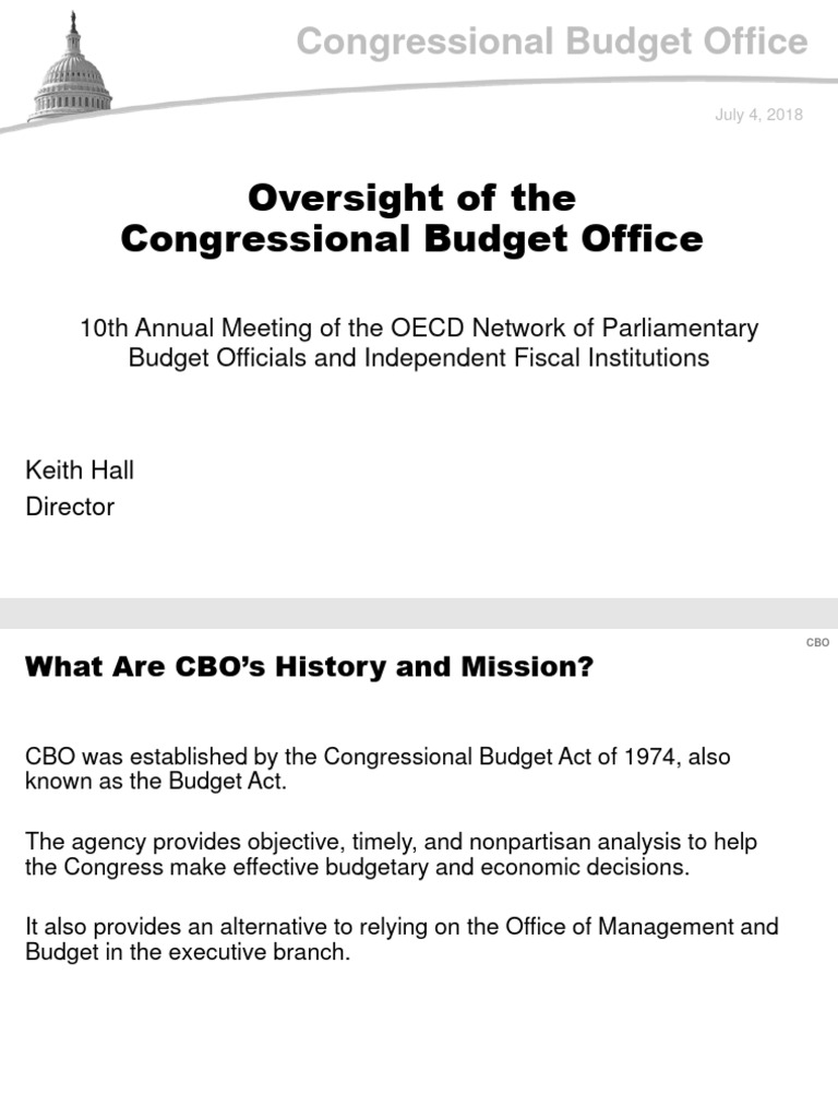 congressional budget office report