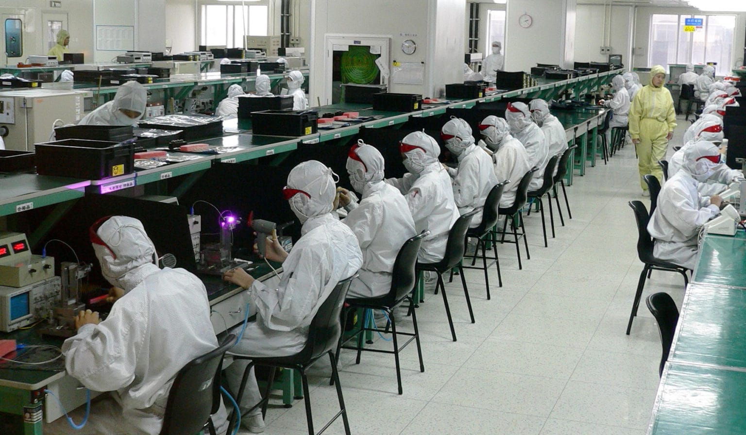 iphone assembly line workers india